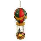 Christmas LED Vintage Xmas Hot Air Ballon Red/Green - Kids Gift Table Top Decor