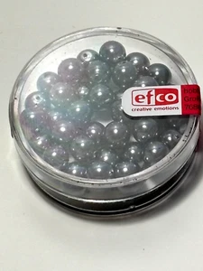 Glaswachsperlen - hämatit - d = 6mm - 34 Stück - Bild 1 von 1