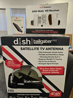 Antena y Receptor TV Satelital King Dish Tailgater Pro en Caja y DVR de 1 TB. Foto 1 de 4