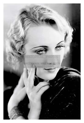 CAROLE LOMBARD SEXY CELEBRITY ACTRESS 4X6 B&W PUBLICITY PHOTO - Image 1 of 4