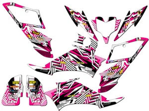 All Years RAPTOR 250 MAYHEM Pink Senge Graphics Kit Compatible with Yamaha - Picture 1 of 7