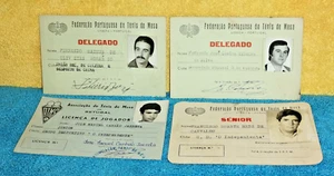 Tarjetas de la Federación Portuguesa de Tenis de Mesa *Ping Pong* - Imagen 1 de 6