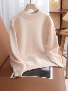 Kids Girls Boys Children's Sweaters 100% Wool Long Sleeve Pullover Winter Spring - Picture 1 of 40