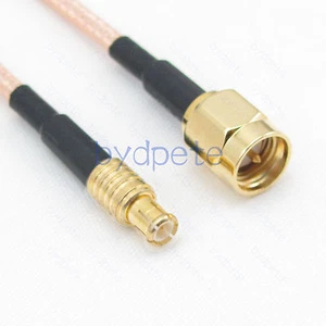 MCX male to SMA male plug RG316 RG-316 Pigtail Coaxial Coax Cable Kable 50ohm - Picture 1 of 9