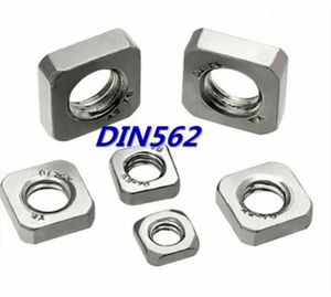 Tuercas cuadradas 304 acero inoxidable M3 M4 M5 M6 M8 M10 DIN557 (gruesas) DIN562 (delgadas) - Imagen 1 de 18