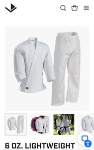 Century White  6oz Light weight Martial Arts Uniform Gi Size 0 - Picture 1 of 5