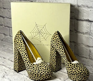 Charlotte Olympia Alix Cheetah Pumps - Picture 1 of 11