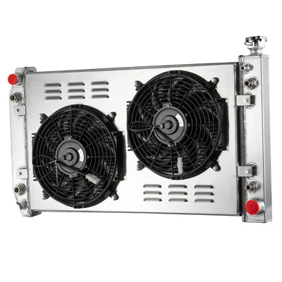 3 Row Radiator+Shroud Fan For 1988-1999 Chevy/GMC C/K 1500 2500 5.0 5.7 - Image 1 of 4