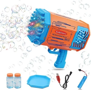 Doohickey Bubble Blaster Bubble Making Gun, 1000 Bubbles/mint, 2 Bubble Solution - Picture 1 of 6