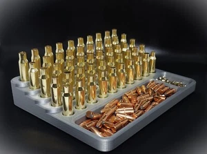 308 Winchester Reloading Tray Blocks Stepped Bleacher Type .491 Holds 50 RMD3D - Picture 1 of 13