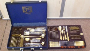 Besteckkoffer 72teilig  Solingen 24k vergoldet - Bild 1 von 10