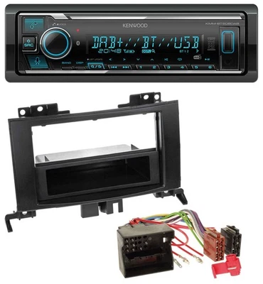 Kenwood Bluetooth MP3 DAB USB Autoradio für Mercedes Sprinter ab 06 Rubbertouch - Bild 1 von 4