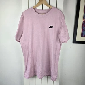 The Nike Tee Shirt Mens Large Adult Pink Crew Neck Short Sleeve Casual see pics - Picture 1 of 8