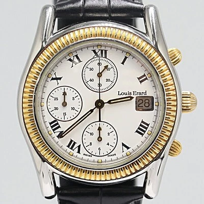 Louis Erard Automatic White Dial L1-0900 Chronograph Used Men's Watch - Image 1 of 3