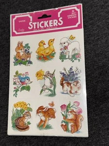 Vintage Eureka Ostern Themen Aufkleber 36 selbstklebende Sticker - Bild 1 von 2