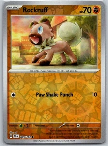 Rockruff 089/162 Reverse Holo SV05: Temporal Forces NM - Picture 1 of 2