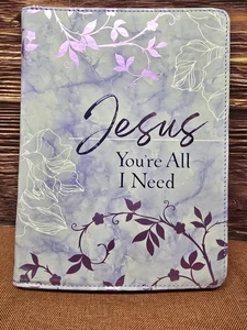 Purple Jesus You’re All I Need Ziparound Devotional Book NEW - Bild 1 von 4