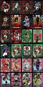 Lote de (45) tarjetas de novato paralelas/refractores de fútbol americano Nabers Penix McBride ¡valor! - Imagen 1 de 24