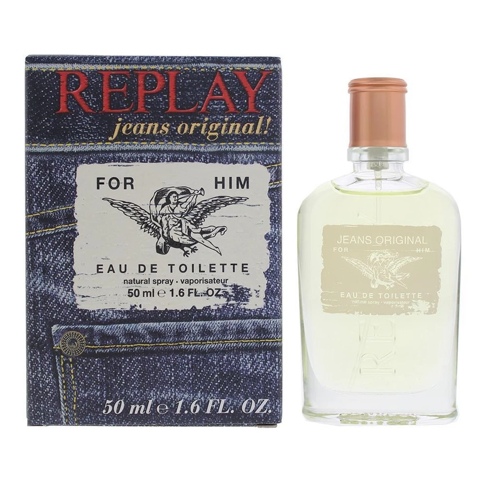 Replay Jeans Original! For Him Eau de Toilette 50ml Herrenduft - Bild 1 von 1
