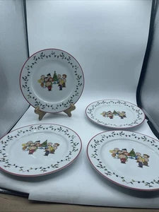Peanuts Charlie Brown Weihnachtsbeleuchtung 4er Set 10,5" Weihnachten Speiseteller - Bild 1 von 6