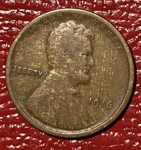1916 Lincoln Wheat Cent Woody Wood Grain Improper Alloy Mix Error Unique Coin - Picture 1 of 5