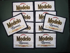 BEER PATCH MODELO CERVEZA MODELO ESPECIAL WHOLESALE LOT 10 PIECE IRON / SEW ON - Picture 1 of 7