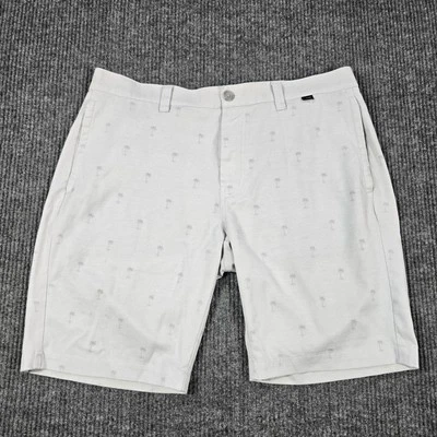 Travis Mathew Shorts Mens 36 Palm Tree Print Golf Performance Lightweight Casual - Image 1 of 4