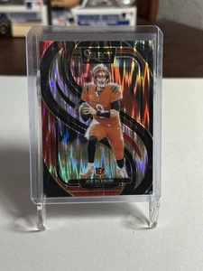 2024 Select Joe Burrow Premier Level Black and Red Prizm Shock #127 Bengals - Picture 1 of 3