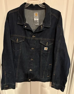 Giacca Carhartt Denim Blu - 4XL Regular - NUOVO - Foto 1 di 4