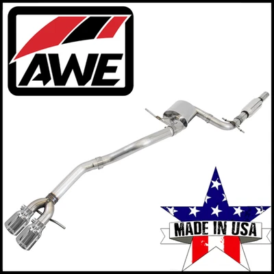 Sistema de escape trasero AWE Tuning Track Cat apto para Volkswagen Jetta 2011-13 sedán 2,5 L Foto 1 de 3