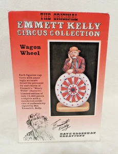 1987 Emmett Kelly Circus Collection Wagon Wheel EK616 w/ COA NIP signed numbered - Bild 1 von 12