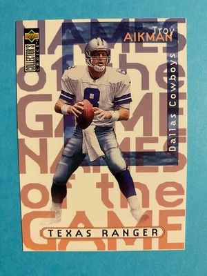 Troy Aikman # 60 -- 1997 Collector's Choice  Dallas Cowboys  NM++  FREE DELIVERY - Image 1 of 3