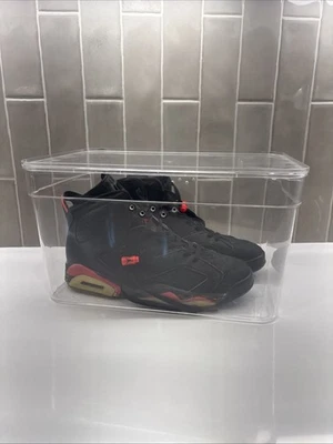 *GRAIL* 1991 Zapatos de Baloncesto Vintage Air Jordan 6 Infared Rojo Negro - Talla 10.5 Foto 1 de 4