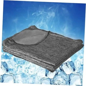 Cooling Blanket for Hot Sleepers Night Sweats Queen Size Cool 79*86in Black - Picture 1 of 8