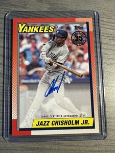 2025 Topps Serie 1 Béisbol Jazz Chisholm Jr. 1990 Automático 90A-JC - Imagen 1 de 3