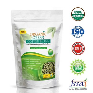 Arabica CaffÃ¨ Verde Chicchi Decaffeine Non Torrefatto 225g Nutrimento 100%