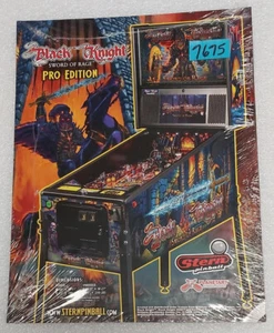 STERN BLACK KNIGHT: SWORD OF RAGE Original Sales Promotional Flyers #7675 - Q50 - Picture 1 of 2