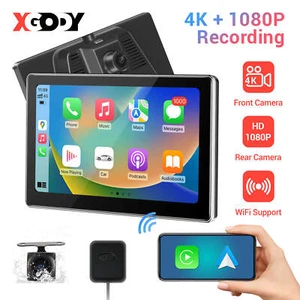 XGODY Kamera samochodowa Dashcam 4K 3840 * 2160P Dash Cam CarPlay WIFI GPS Sterowanie głosowe - Zdjęcie 1 z 14