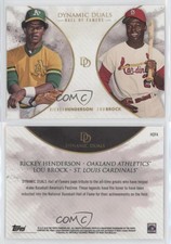 2018 On Demand Dynamic Duals Hall of Famers /700 Rickey Henderson Lou Brock HOF