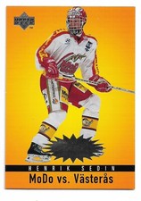 1997-98 Upper Deck Collector's Choice Swedish Crash the Game #C16 Henrik Sedin