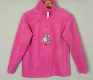 VINTAGE 90s BRIGHT BOLD PONY EQUESTRIAN RETRO SWEATER FLEECE SWEATSHIRT PULLOVER - Bild 1 von 6