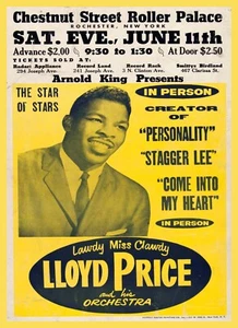 11308.Deko Poster.Zimmer Interieur.Vintage Wandbild.Lloyd Price Konzert.Jazz - Bild 1 von 1