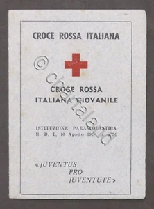 Croce Rossa Italiana Giovanile - Tessera Anno Scolastico 1952 - 1953 - Picture 1 of 2