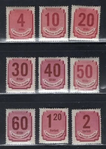 HUNGARY 1946 VERY SCARCE POSTAGE DUE SET SCOTT J186-J189 PERFECT MNH - Picture 1 of 1