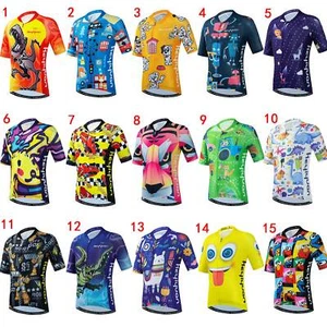 Boys' Cycling Jersey Short Sleeve Kids' Bike Cycle Top Shirt Reflective S-XXXL