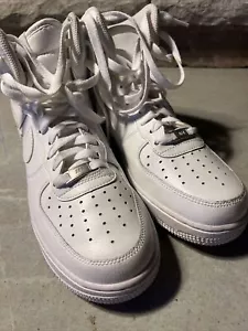Men’s Nike Air Force 1 High Top Shoes Size 8M White #315121-115 - Picture 1 of 9