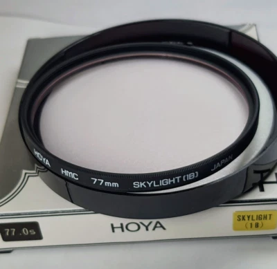 2x Hoya HMC 77mm Skylight 1B Glass Lens Filter Japan 77 mm Multi-Coated - Image 1 of 4