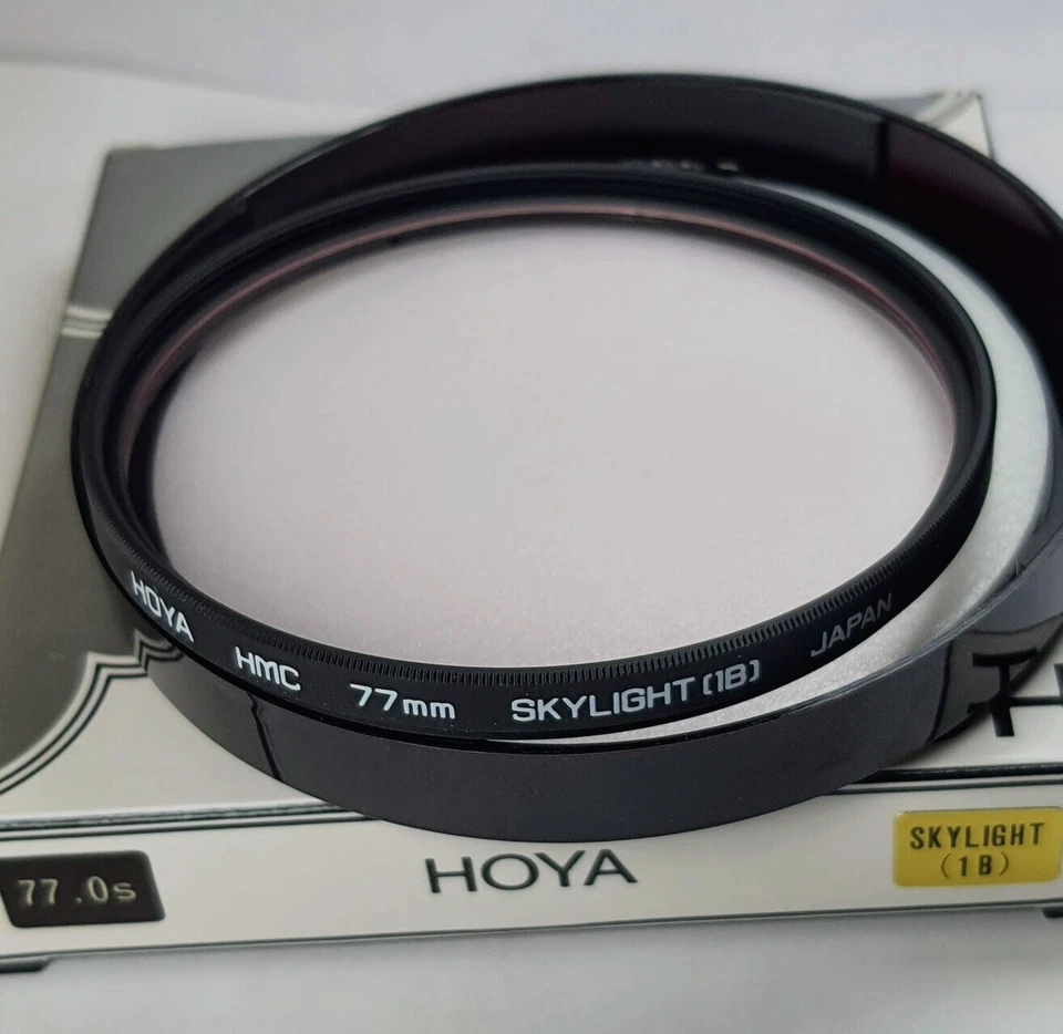 2x Hoya HMC 77mm Skylight 1B Glass Lens Filter Japan 77 mm Multi-Coated - Image 1 of 4