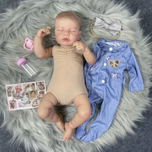 20 Inches Loulou Bebe Reborn Dolls 3D Skin Realistic Baby Alive Lifelike Newborn - Picture 1 of 10