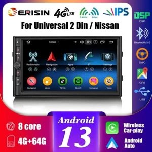 Erisin ES5736U Autoradio GPS 2 din Android 13 Wi-Fi 4G Carplay Android Auto 4GB - Bild 1 von 8